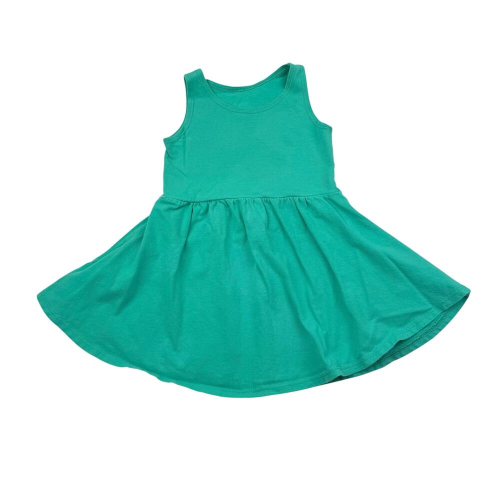 June & January Dark Mint Tank Swing Dress, 12/24m